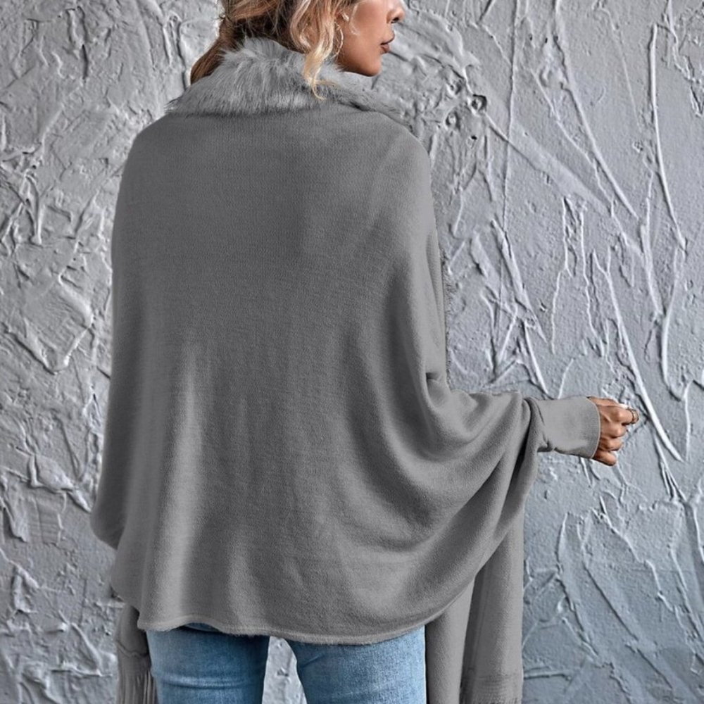 Vegan Fur Cardigan - Picture 4 of 11